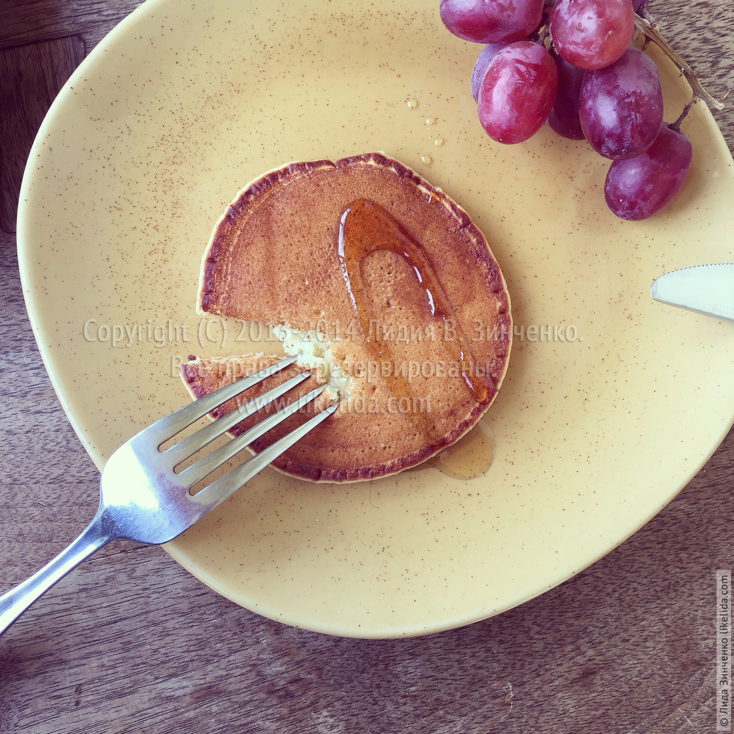 Апельсиновые блинчики / pancakes (веганские)