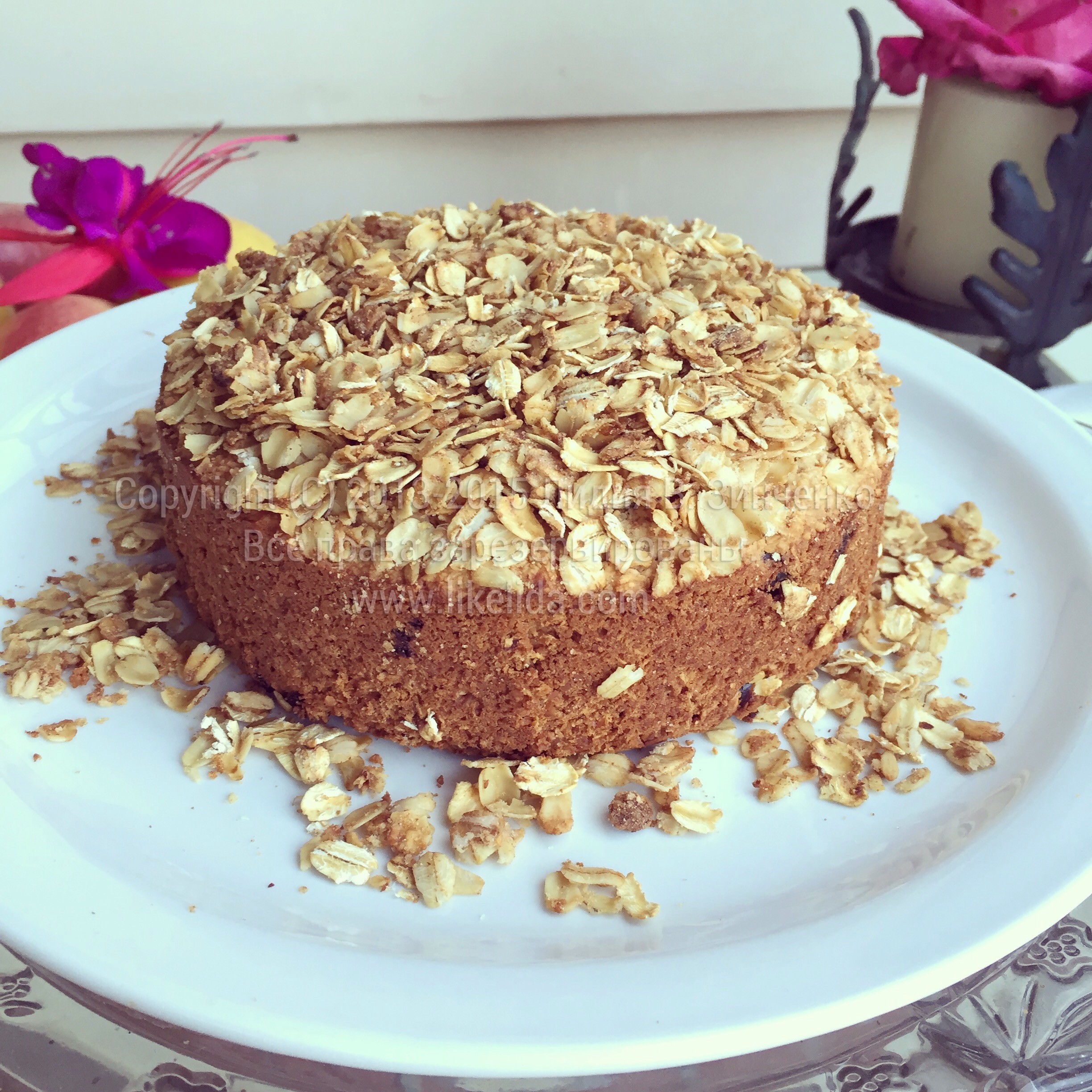 Cinnamon And Dried Berries Easter Pie (Oil & Flour free, Vegan)