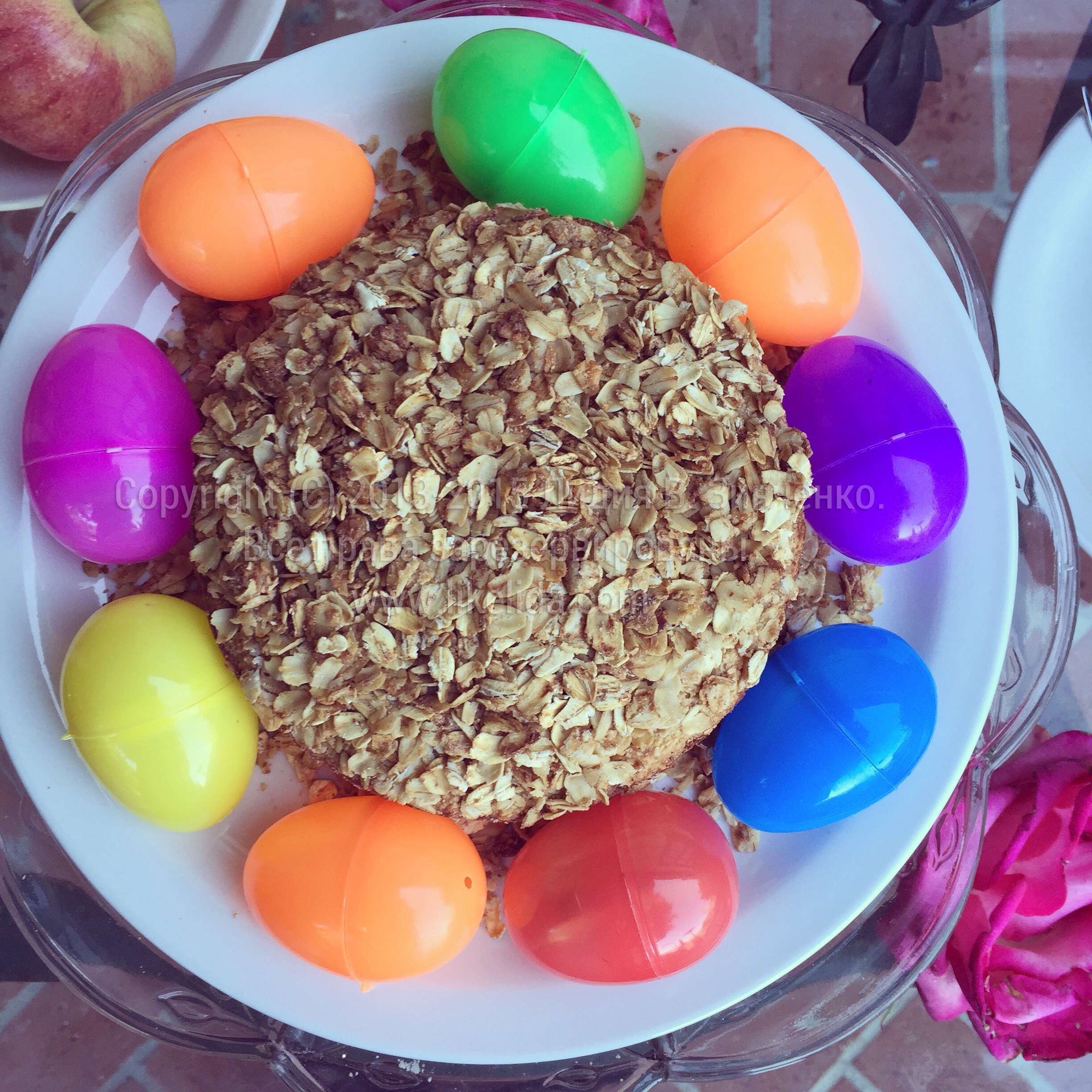 Cinnamon And Dried Berries Easter Pie (Oil & Flour free, Vegan)