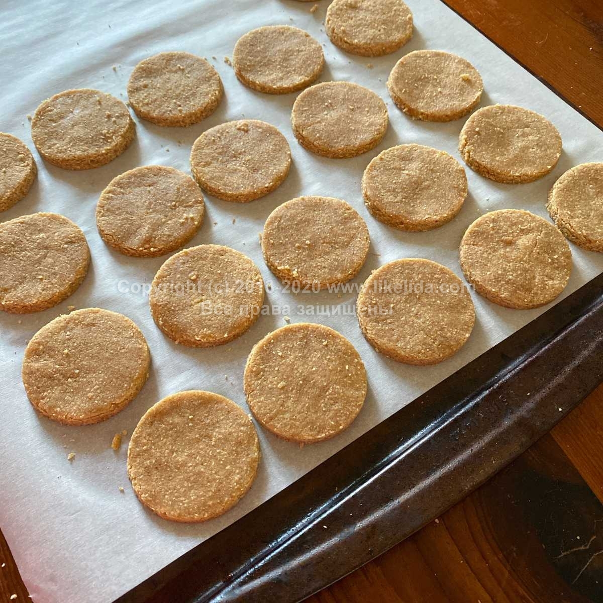 Хрустящее печенье с шоколадом (без муки, без глютена, веганское)